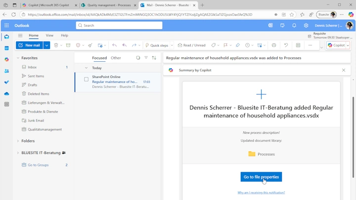 This image is a screenshot of the dialog “Manage rules” in SharePoint Online, where you can switch rules for documents in the library on or off, there´s also a bottom to create a new rule