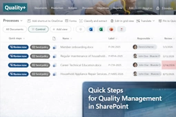 this thumbnail shows screenshot of the homepage of a SharePoint team site using the “Project management” site template, where all references to sample content from Microsoft have been removed, includes a large tile each for the progress tracker list and the issue tracker list, below a web part for the document library and recent activity on the site, to the right a countdown to the project goal, below a list of project resources and project members