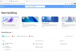 SharePoint Build area showing the card to create a new site for quality management